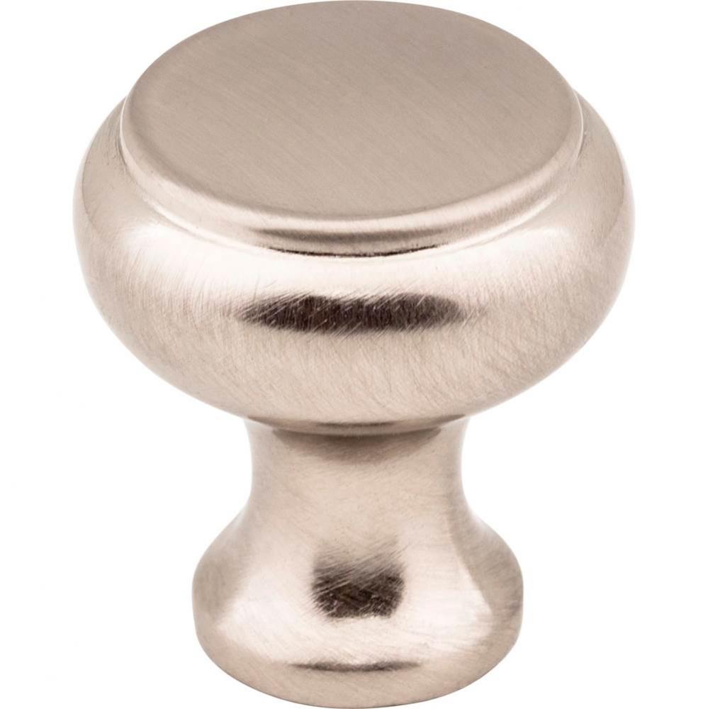 1-3/16'' Diameter Satin Nickel Button Westbury Cabinet Knob