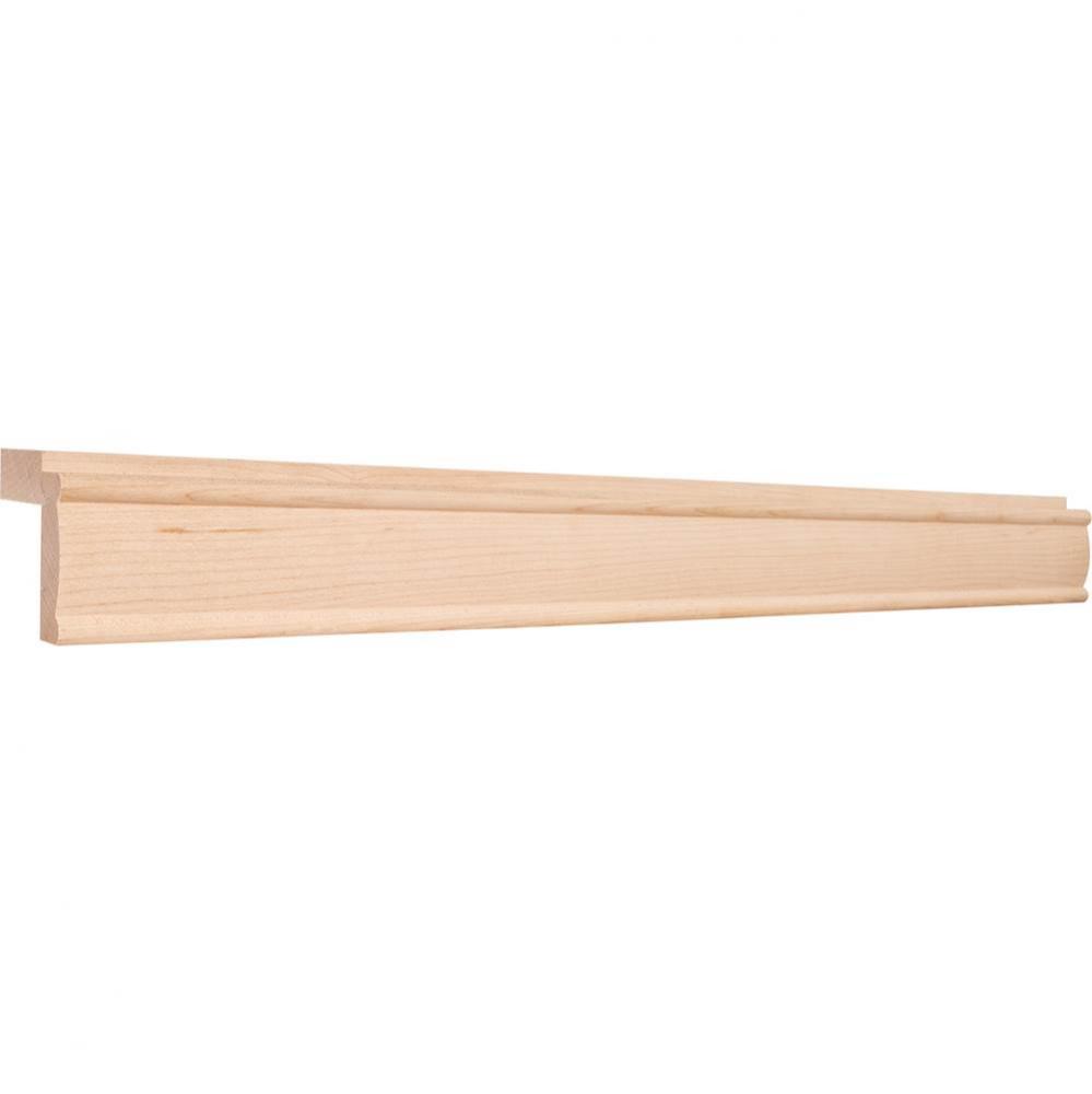 2-1/8'' D x 2-1/4'' H Oak Bullnose Light Rail Moulding