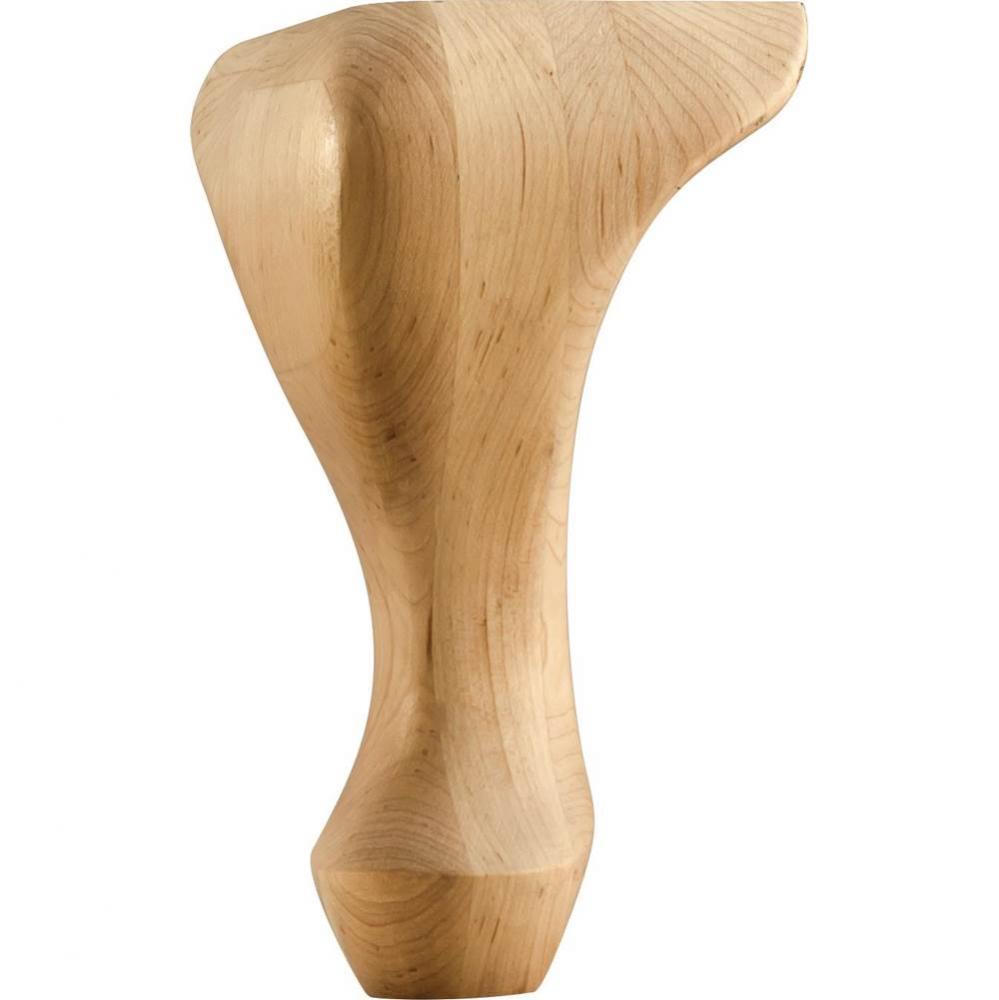 4-1/4'' W x 4-1/4'' D x 8'' H Maple Queen Anne Leg