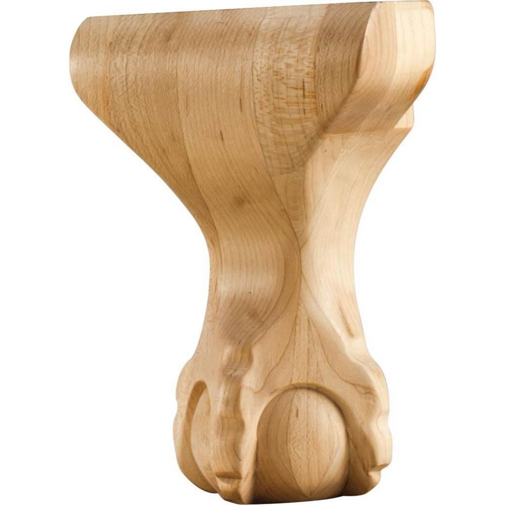 4-1/4'' W x 2-3/4'' D x 6'' H Oak Center Ball and Claw Leg