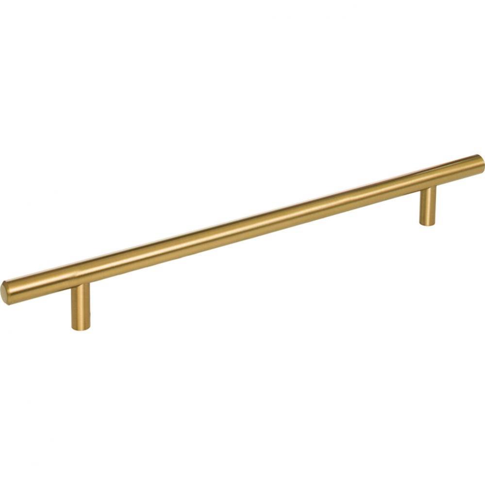 224 mm Center-to-Center Satin Bronze Naples Cabinet Bar Pull