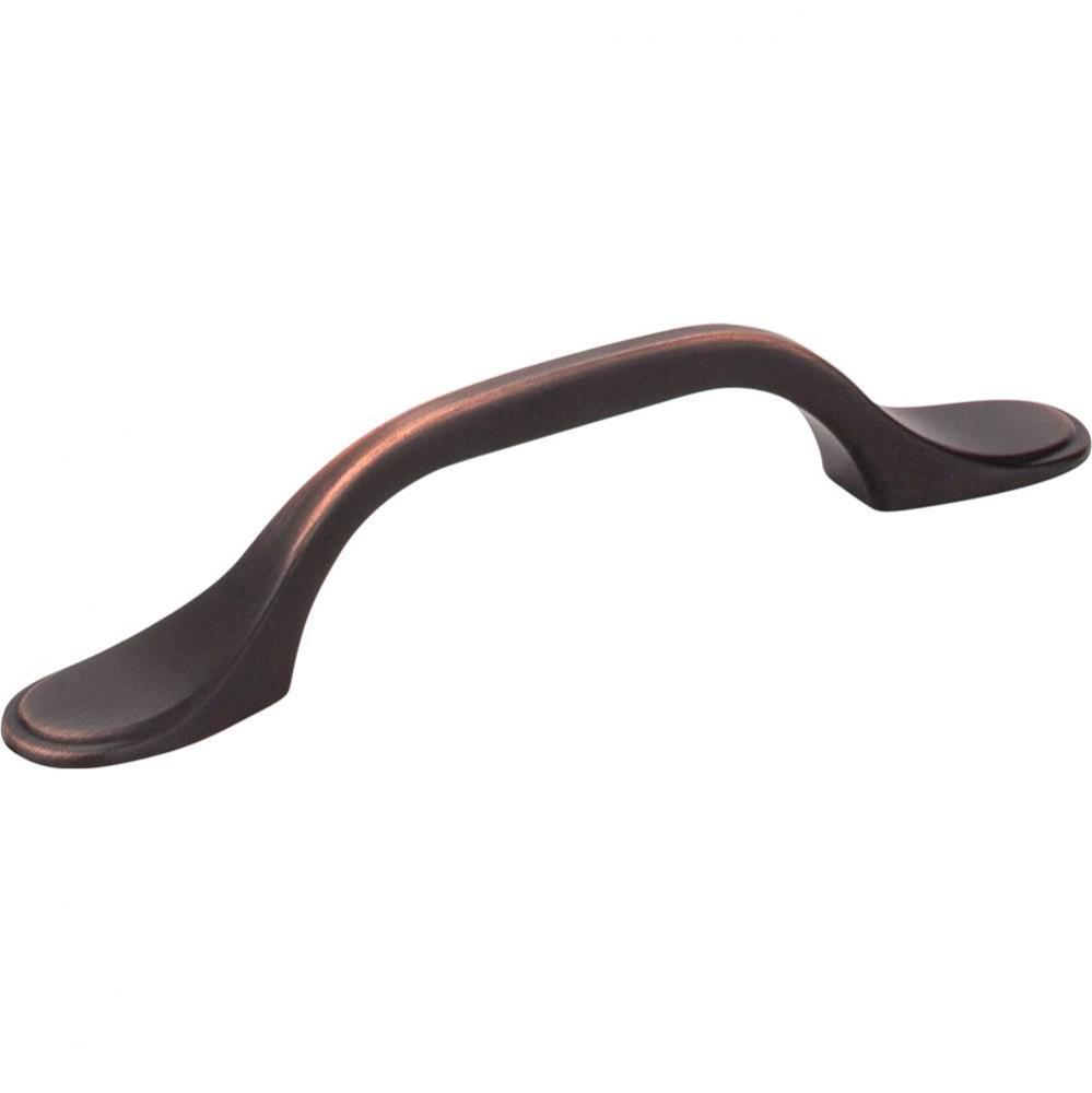3'' Center-to-Center Brushed Oil Rubbed Bronze Kenner Cabinet Pull