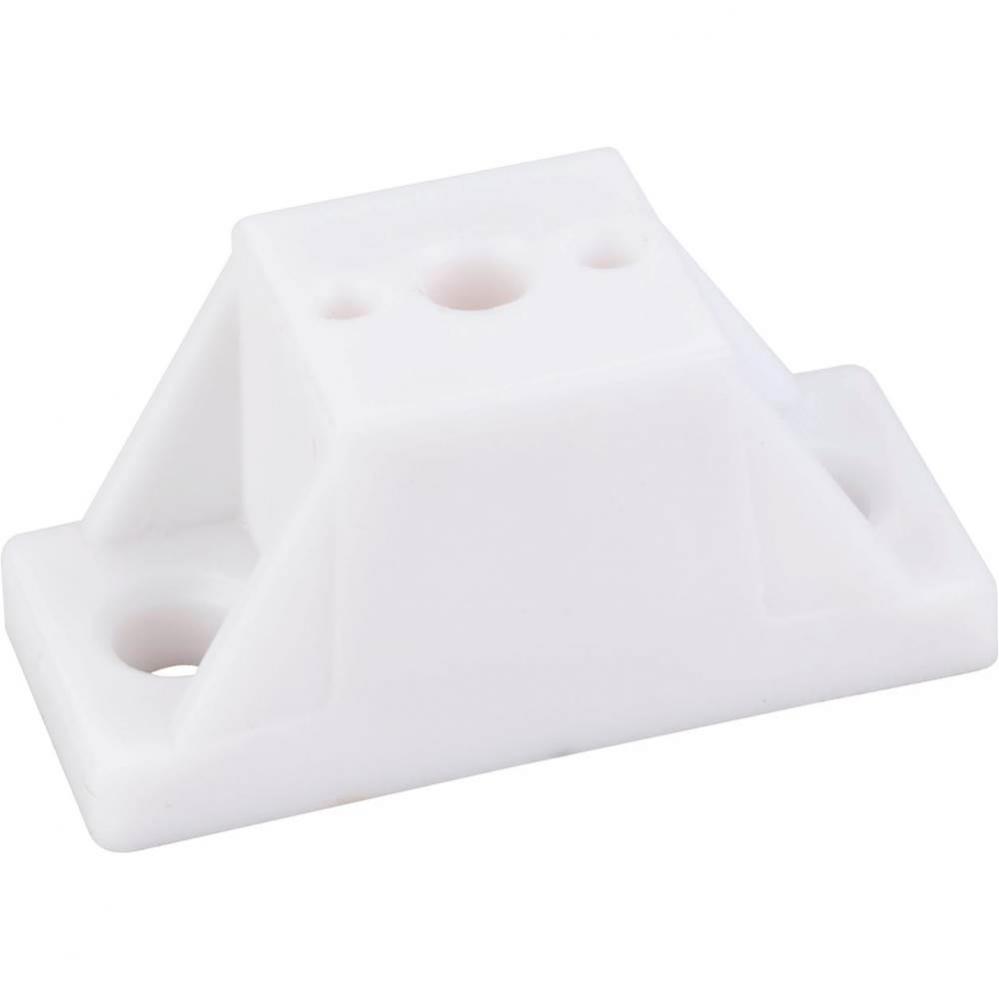 White 7/8'' Spacer x 1-7/8'' Overall Width - Holes are 1-3/8'' Cente
