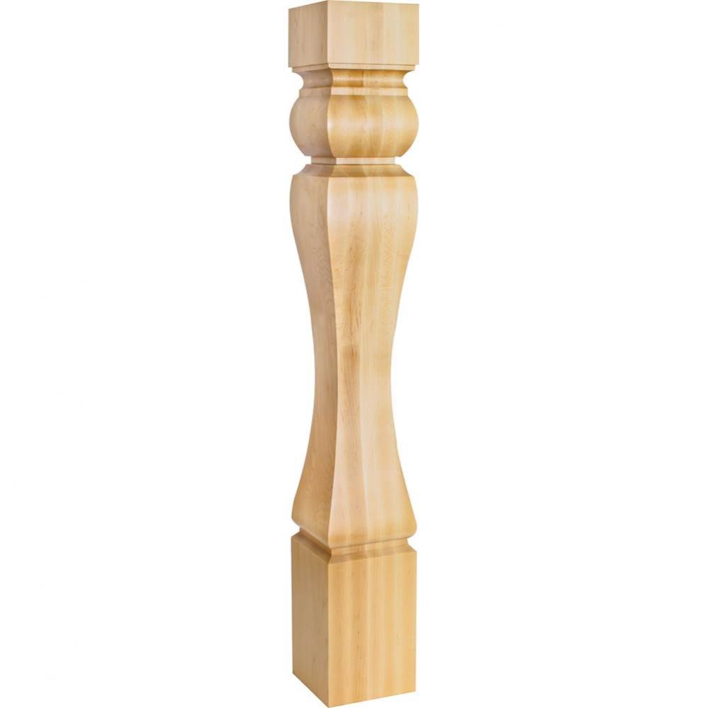 5'' W x 5'' D x 35-1/2'' H Alder Baroque Post