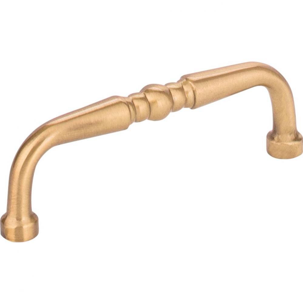 3'' Center-to-Center Satin Brass Madison Cabinet Pull