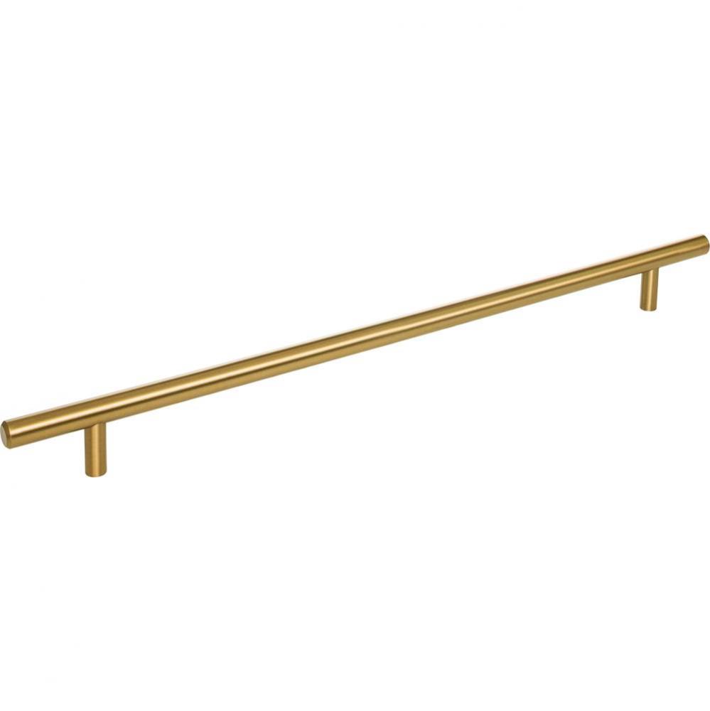 319 mm Center-to-Center Satin Bronze Naples Cabinet Bar Pull