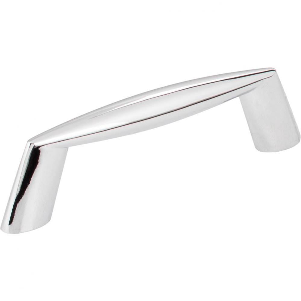 3'' Center-to-Center Polished Chrome Zachary Cabinet Pull