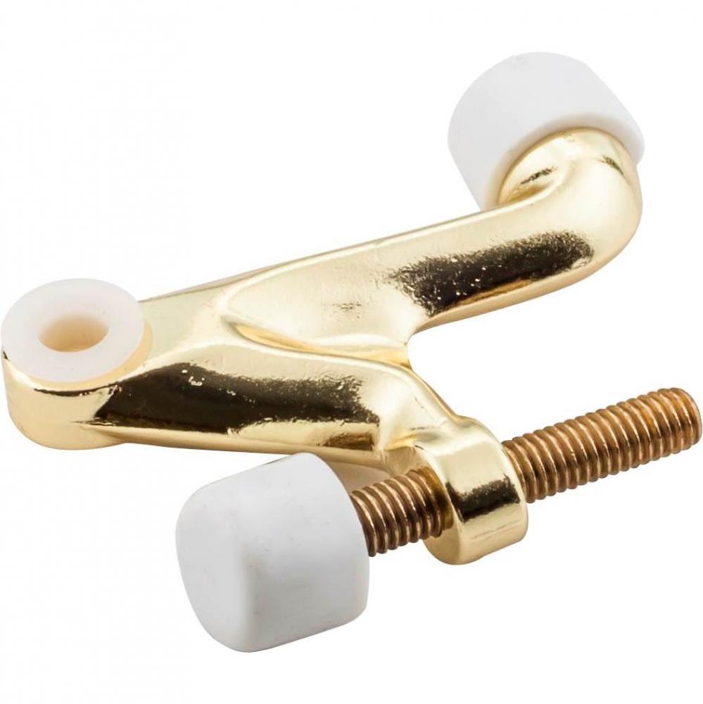 Hinge Pin Door Stop - Polished Brass