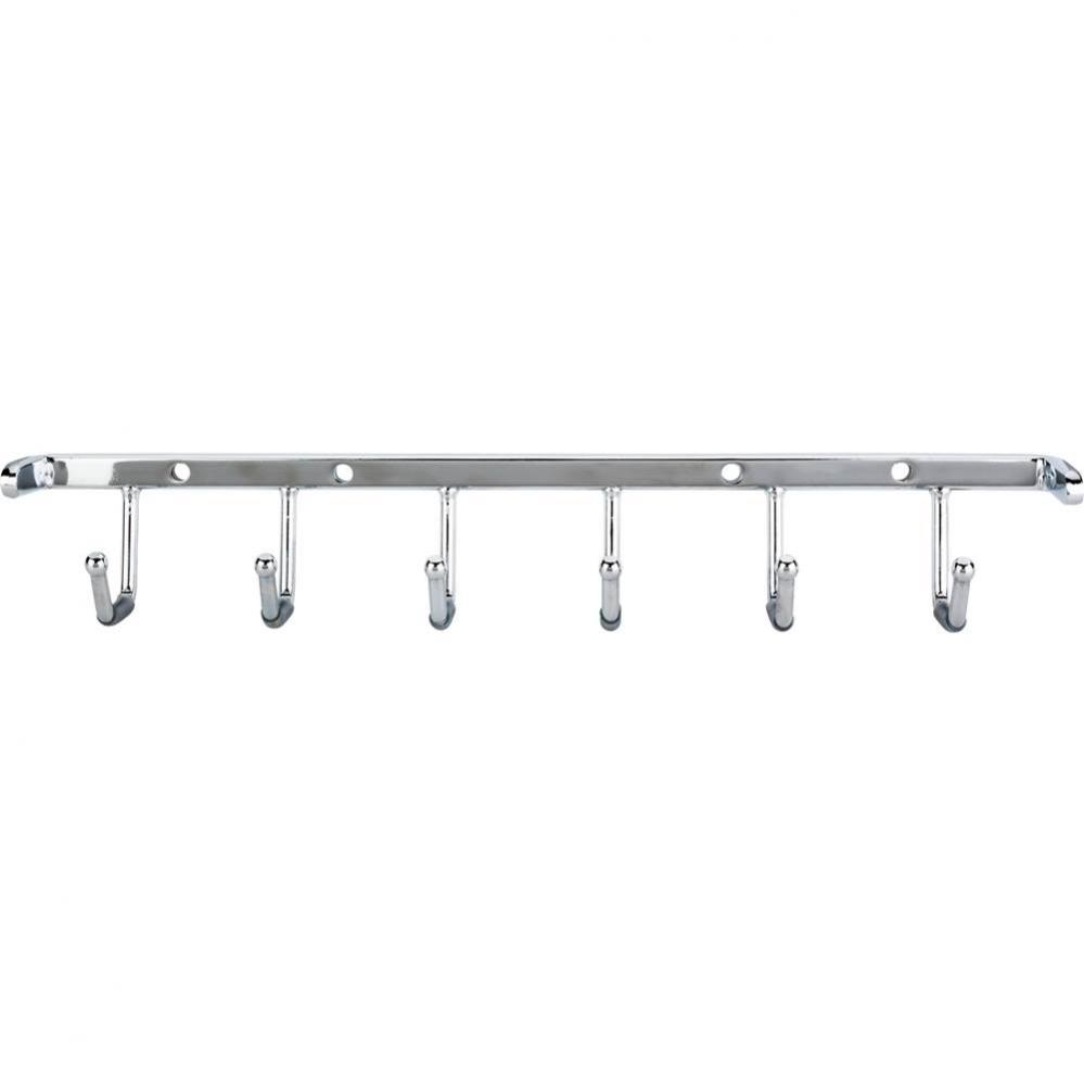 Polished Chrome Screw-Mount Belt Rack