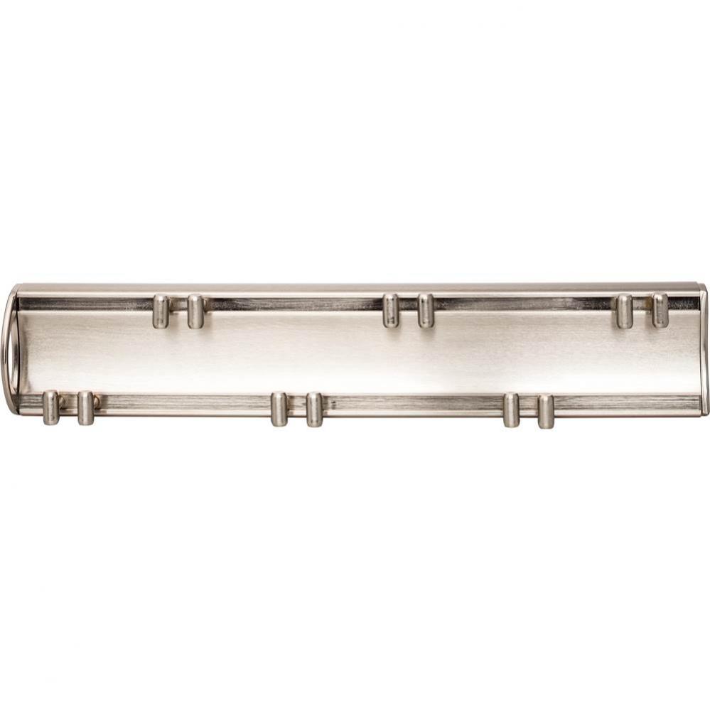 Satin Nickel 14'' Belt Rack