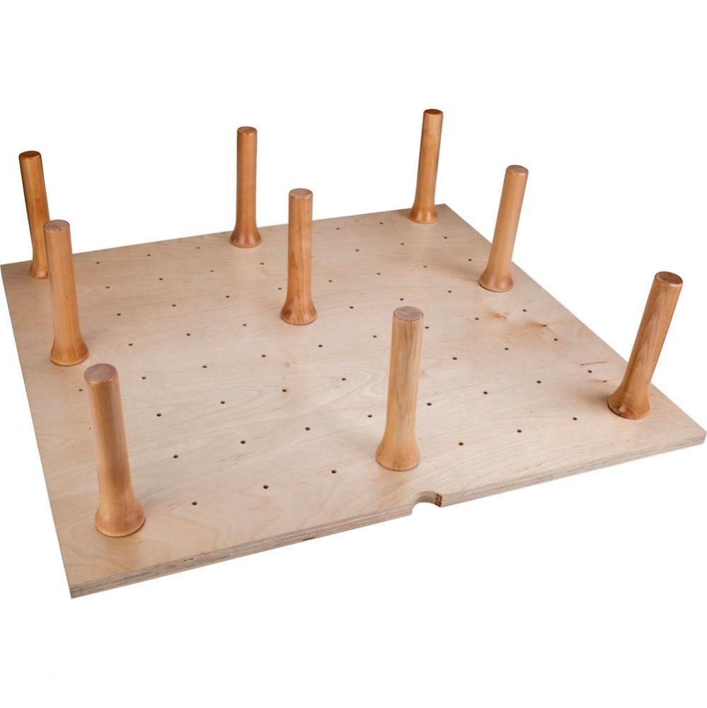 9-Peg Drop-In Peg Board Drawer Insert