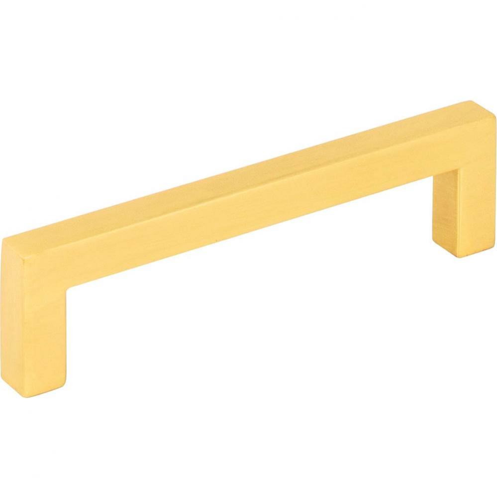 96 mm Center-to-Center Brushed Gold Square Stanton Cabinet Bar Pull