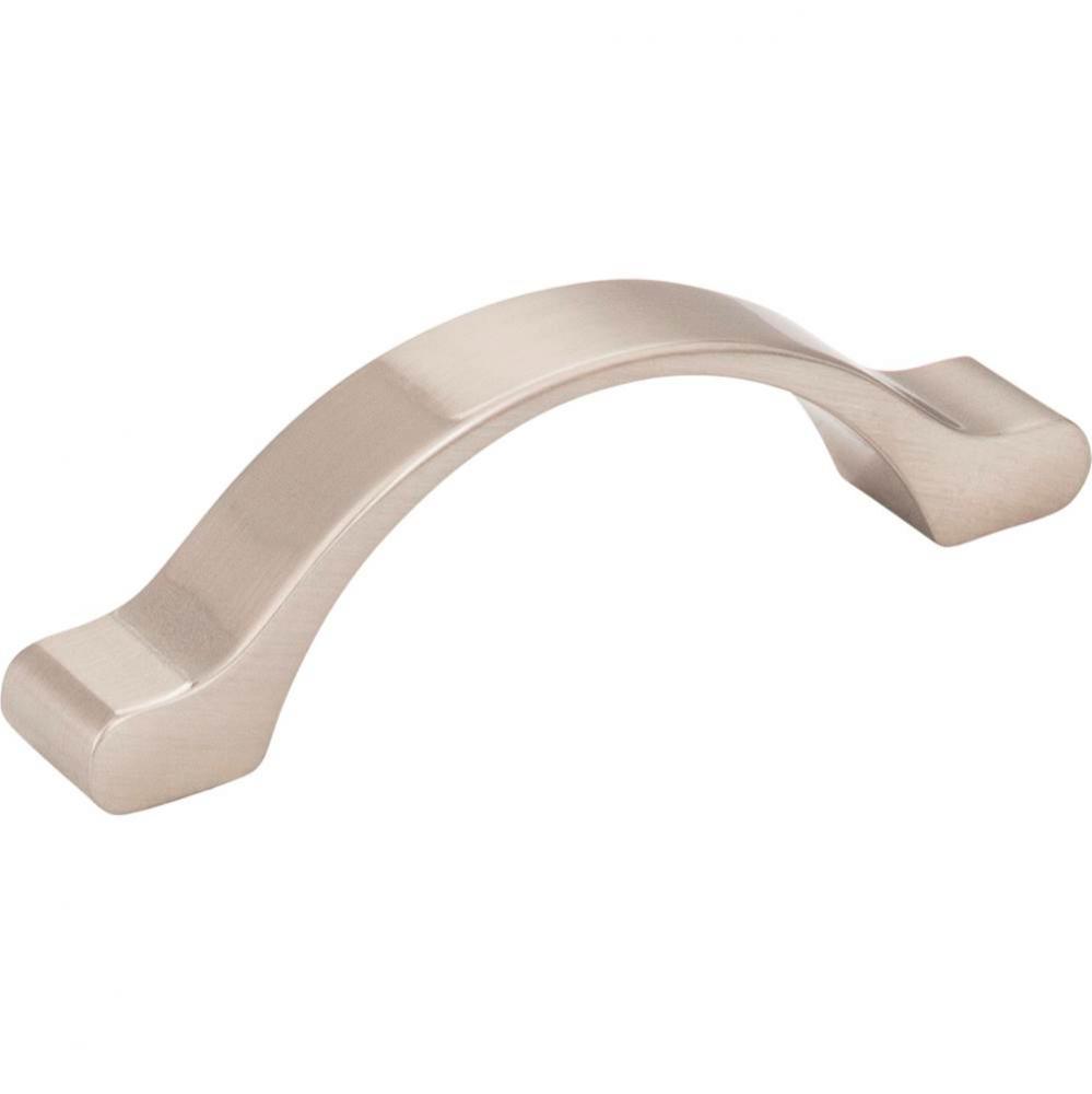 3'' Center-to-Center Satin Nickel Arched Seaver Cabinet Pull