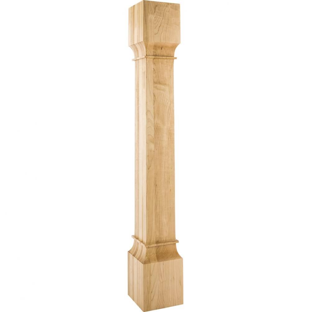 6'' W x 6'' D x 42'' H White Birch Square Post