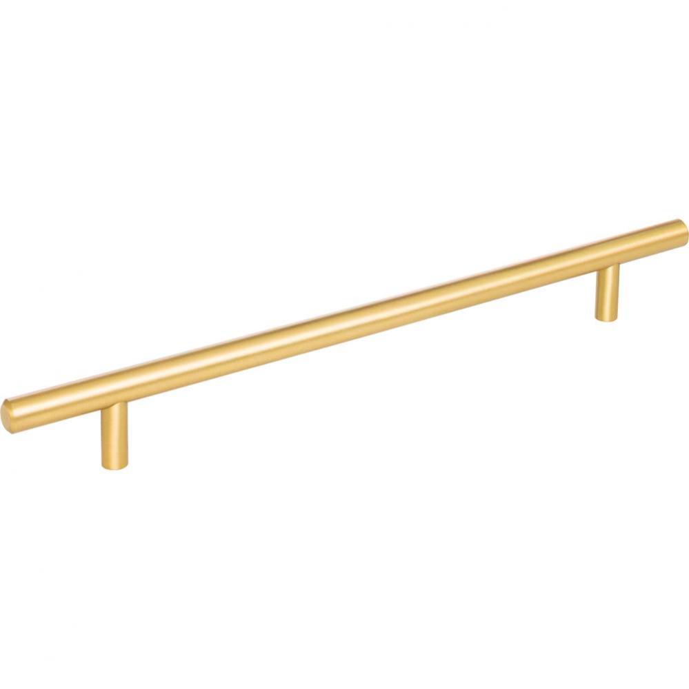 224 mm Center-to-Center Brushed Gold Naples Cabinet Bar Pull