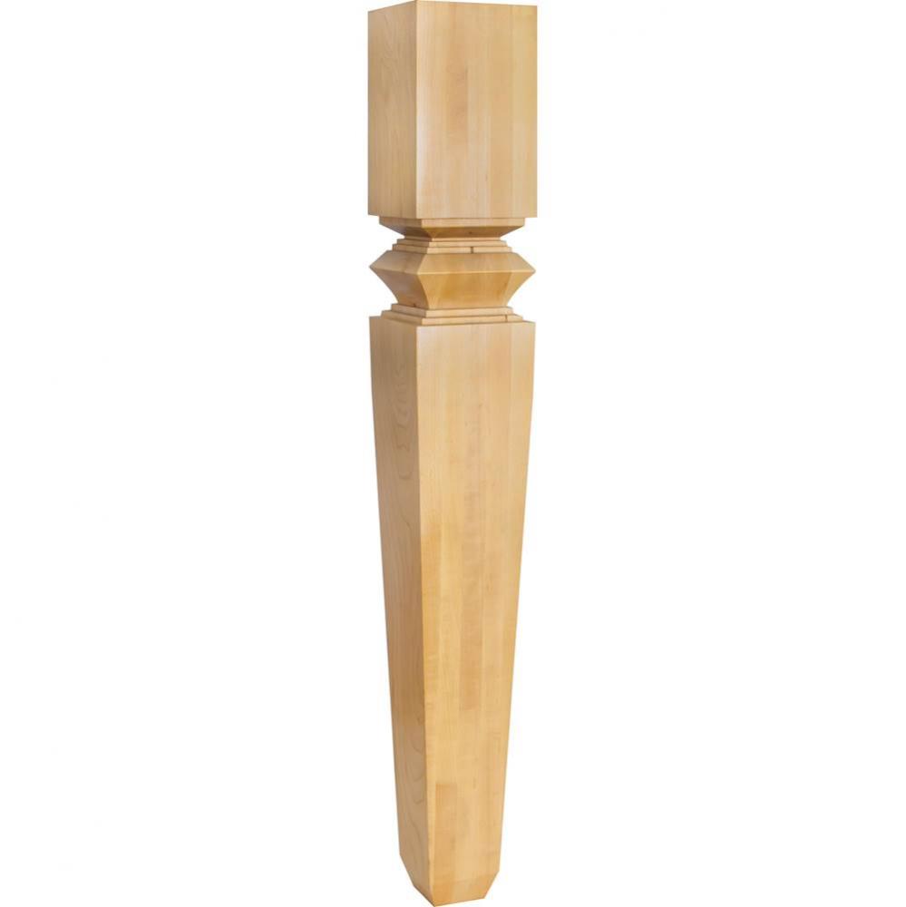 5'' W x 5'' D x 42'' H Alder Diamond Tapered Post