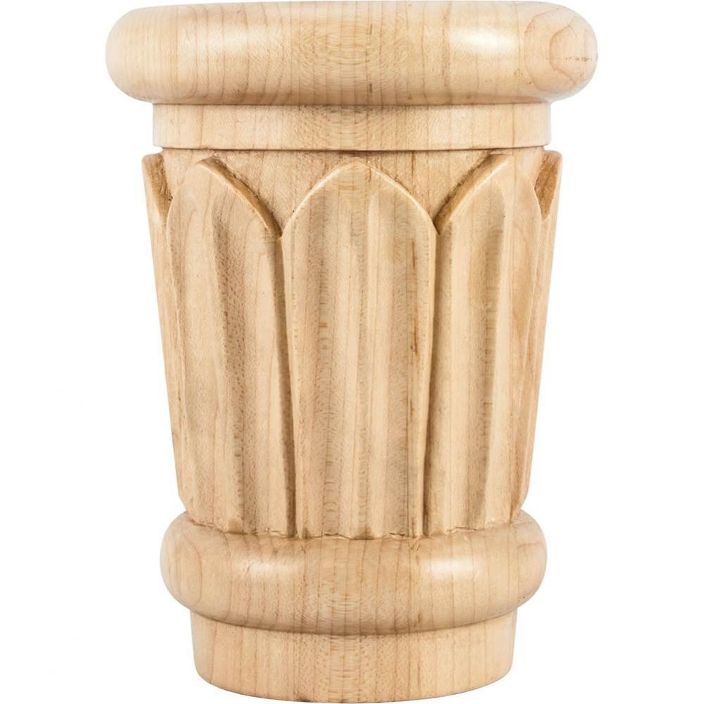 3-7/16'' W x 1-3/4'' D x 4-13/16'' H Rubberwood Reed Capital