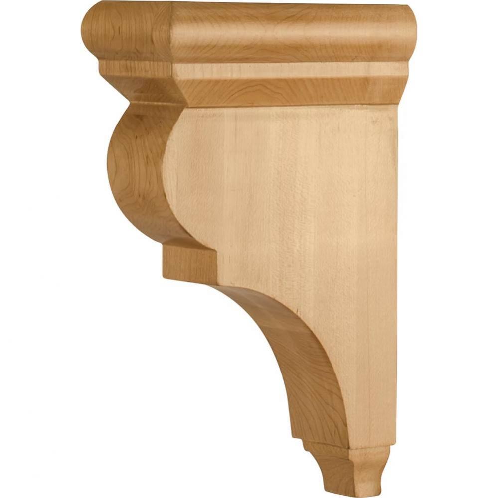 3'' W x 6-1/2'' D x 10'' H Rubberwood Smooth Corbel