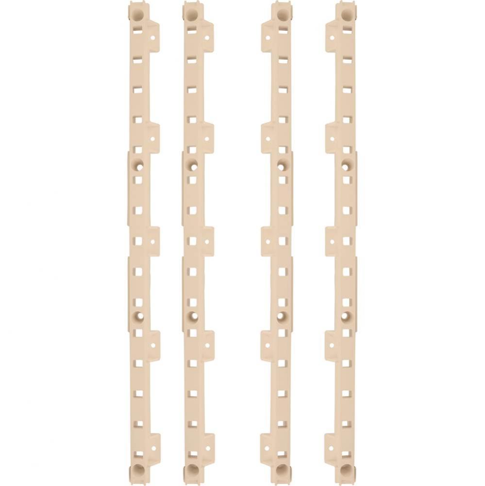 4-quick Tray Pilasters 1-1/4'' With 8 Hook Dowels and 8 Screws Finish:  Beige