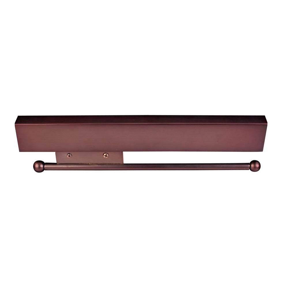 Brushed Oil Rubbed Bronze 12'' Sliding Valet Rod