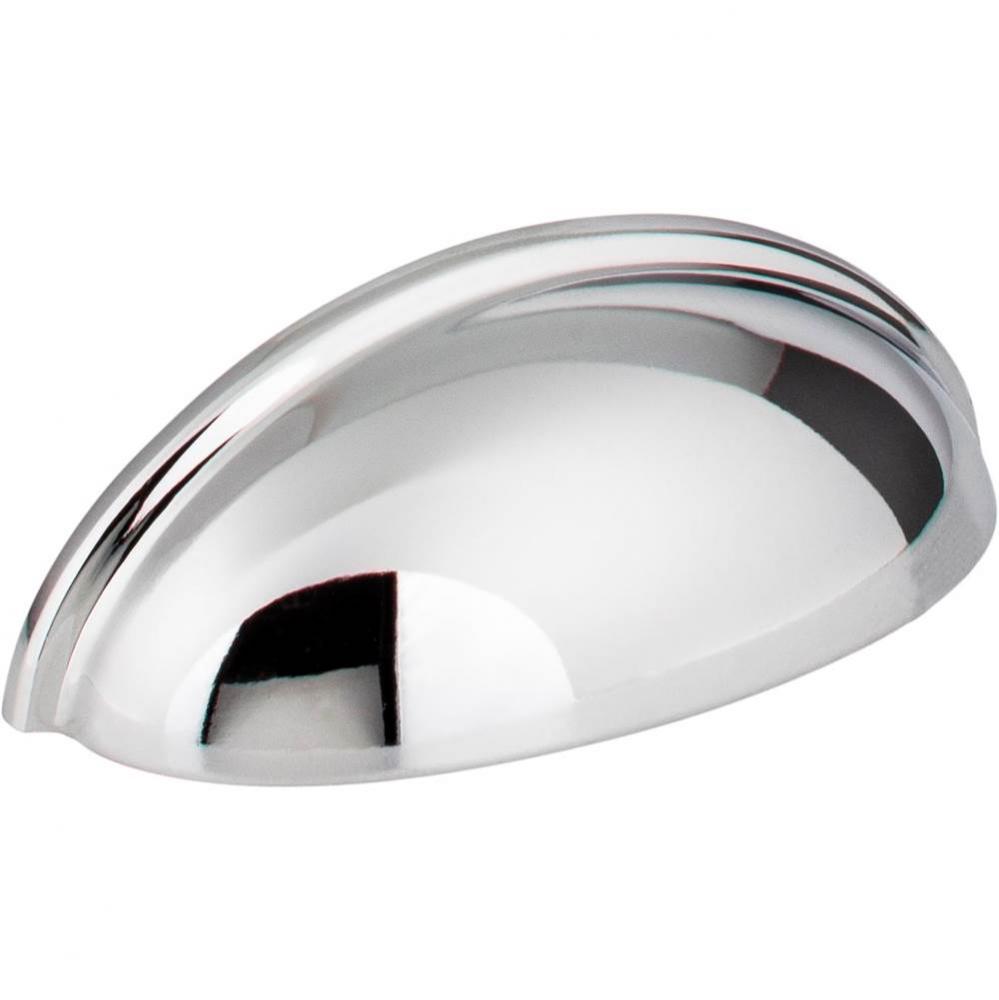 3'' Center-to-Center Polished Chrome Florence Cabinet Cup Pull