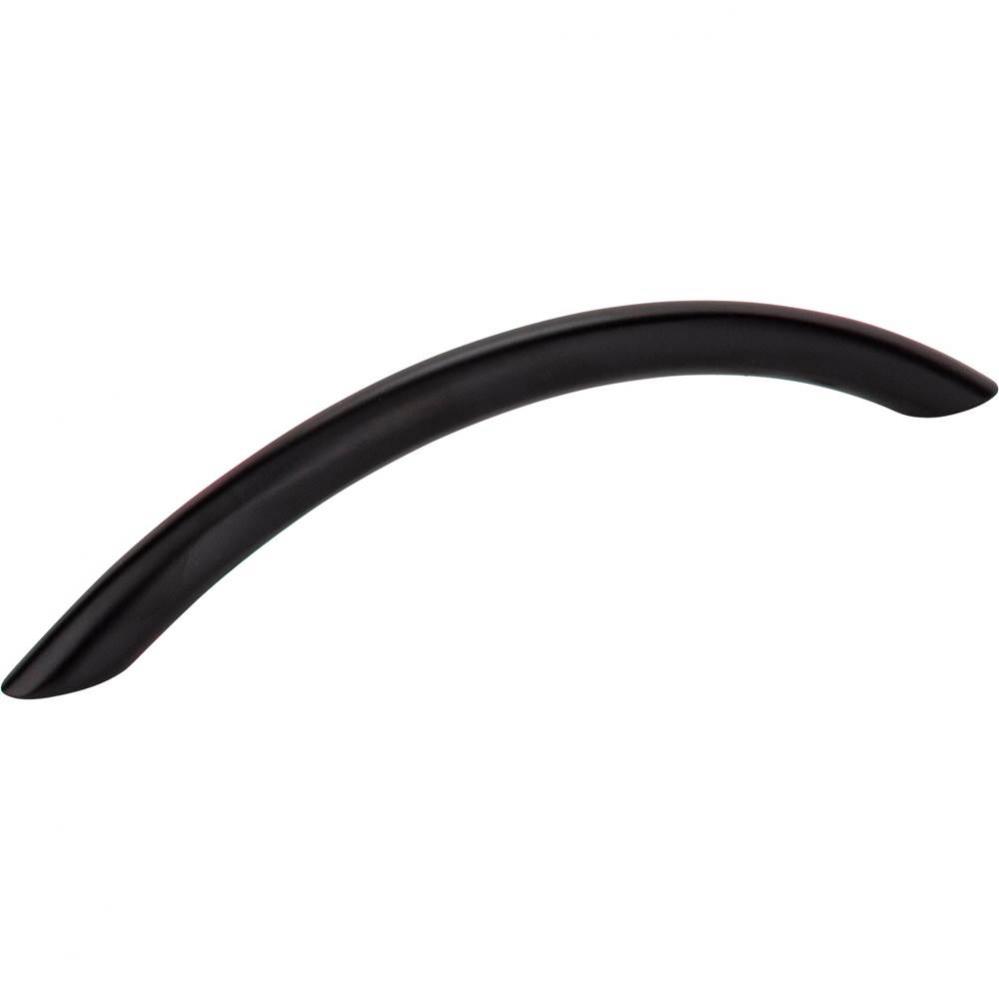 128 mm Center-to-Center Matte Black Arched Verona Cabinet Pull