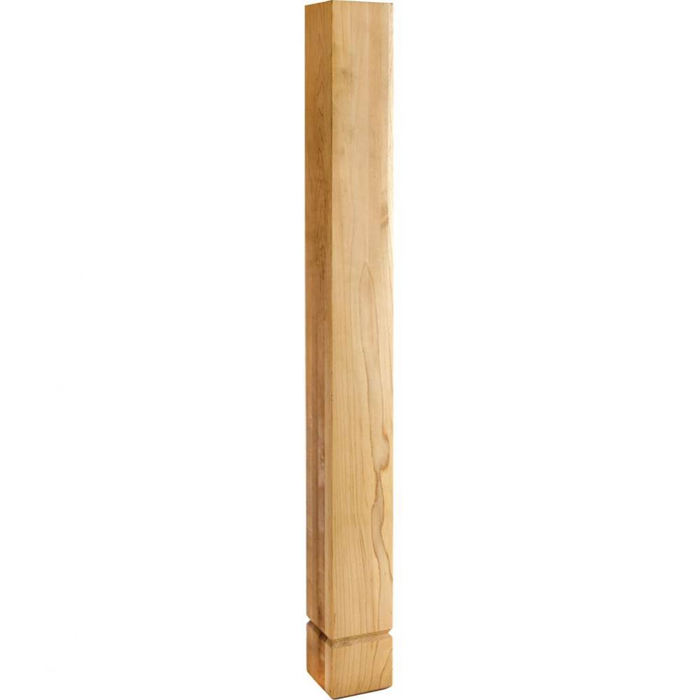 3-1/2'' W x 3-1/2'' D x 35-1/2'' H Alder Shaker Post