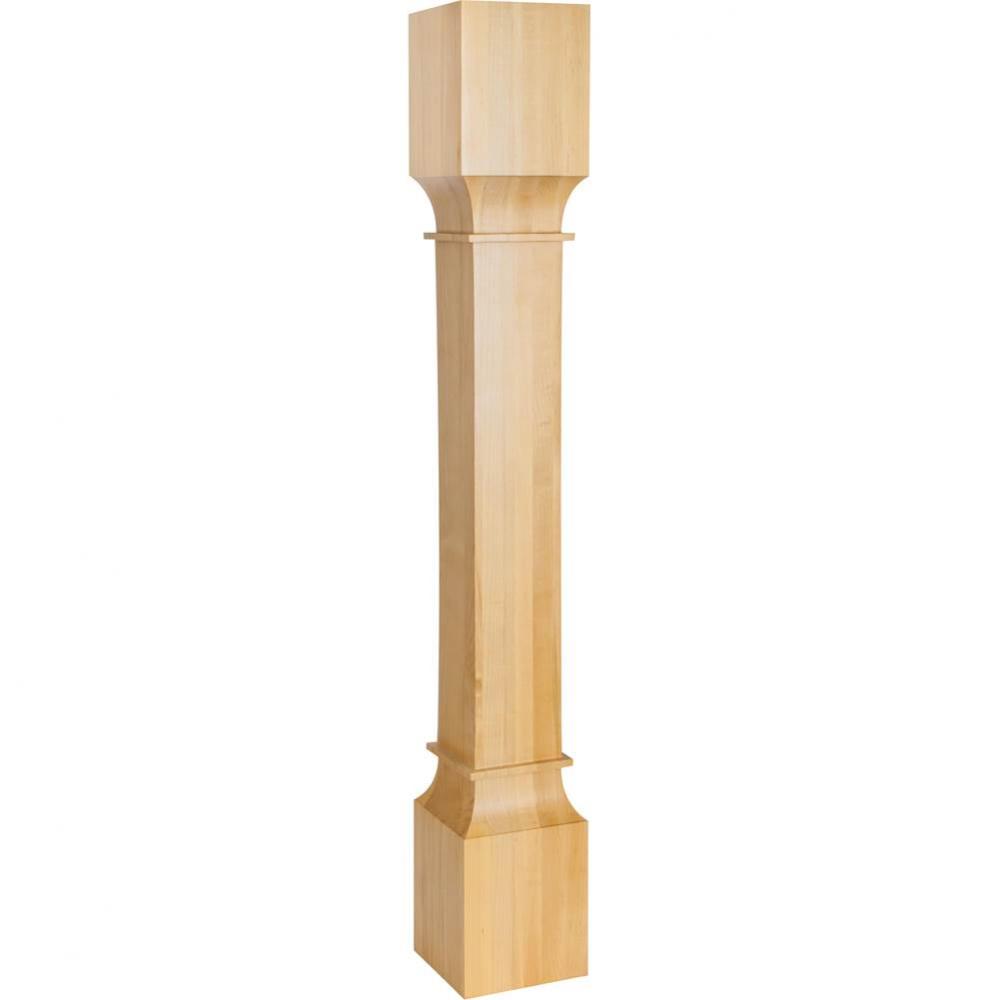 5'' W x 5'' D x 35-1/2'' H Maple Square Post