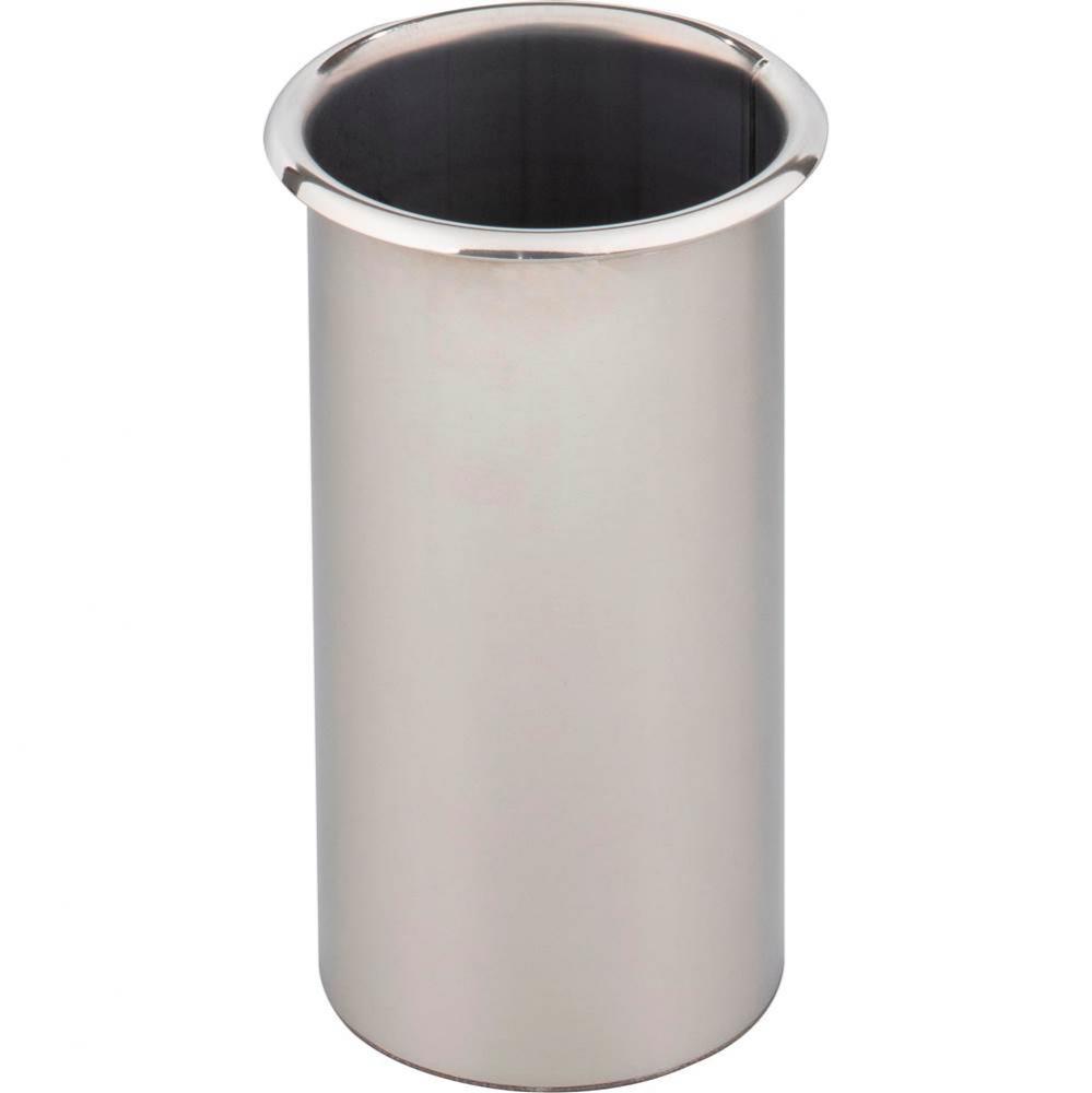 3'' Diameter Stainless Steel Utensil Canister