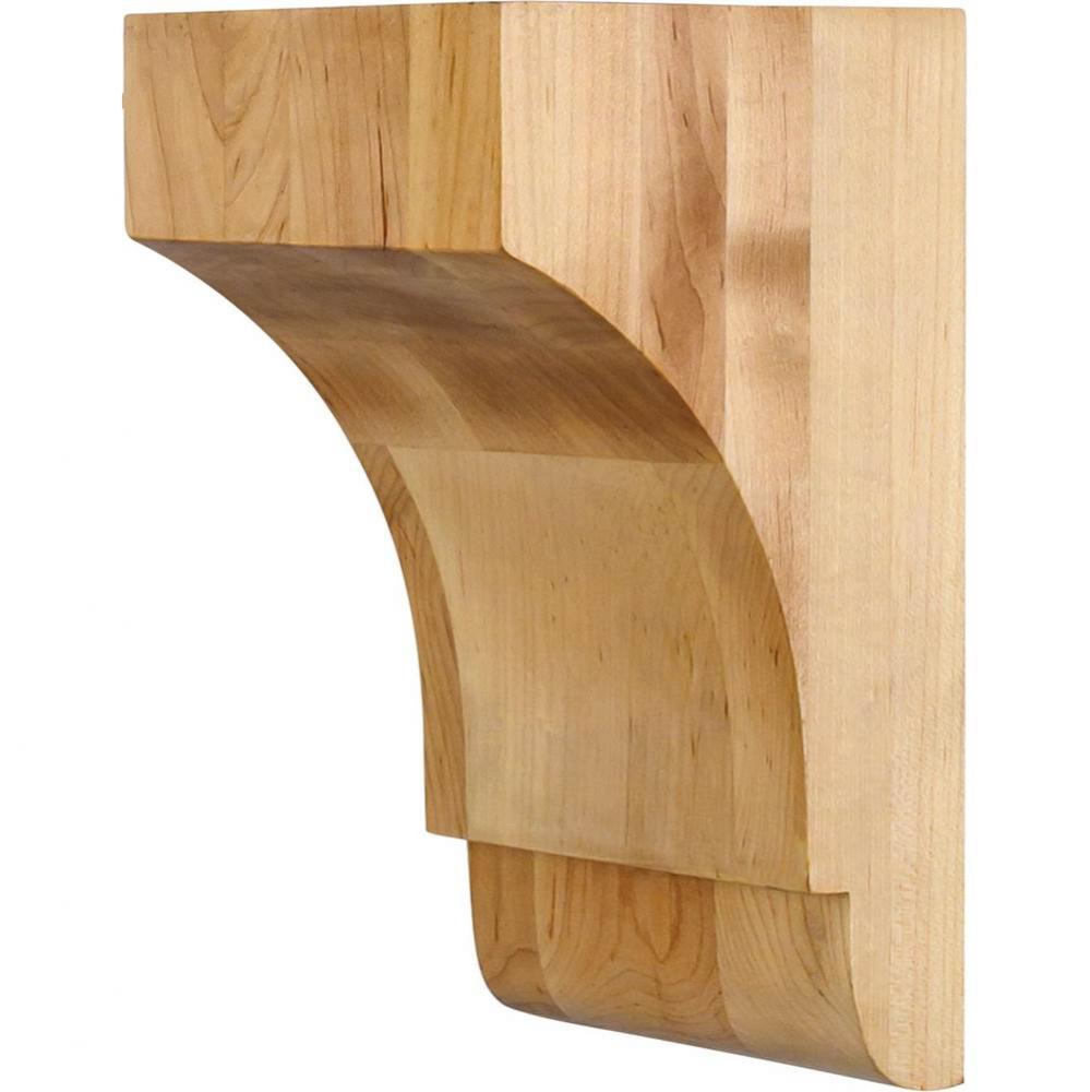 5'' W x 5'' D x 9'' H Rubberwood Minimalist Corbel