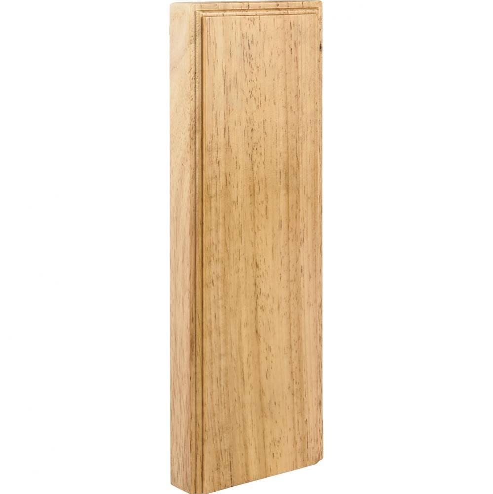 3-1/2'' W x 7/8'' D x 10'' H Rubberwood Plinth Block