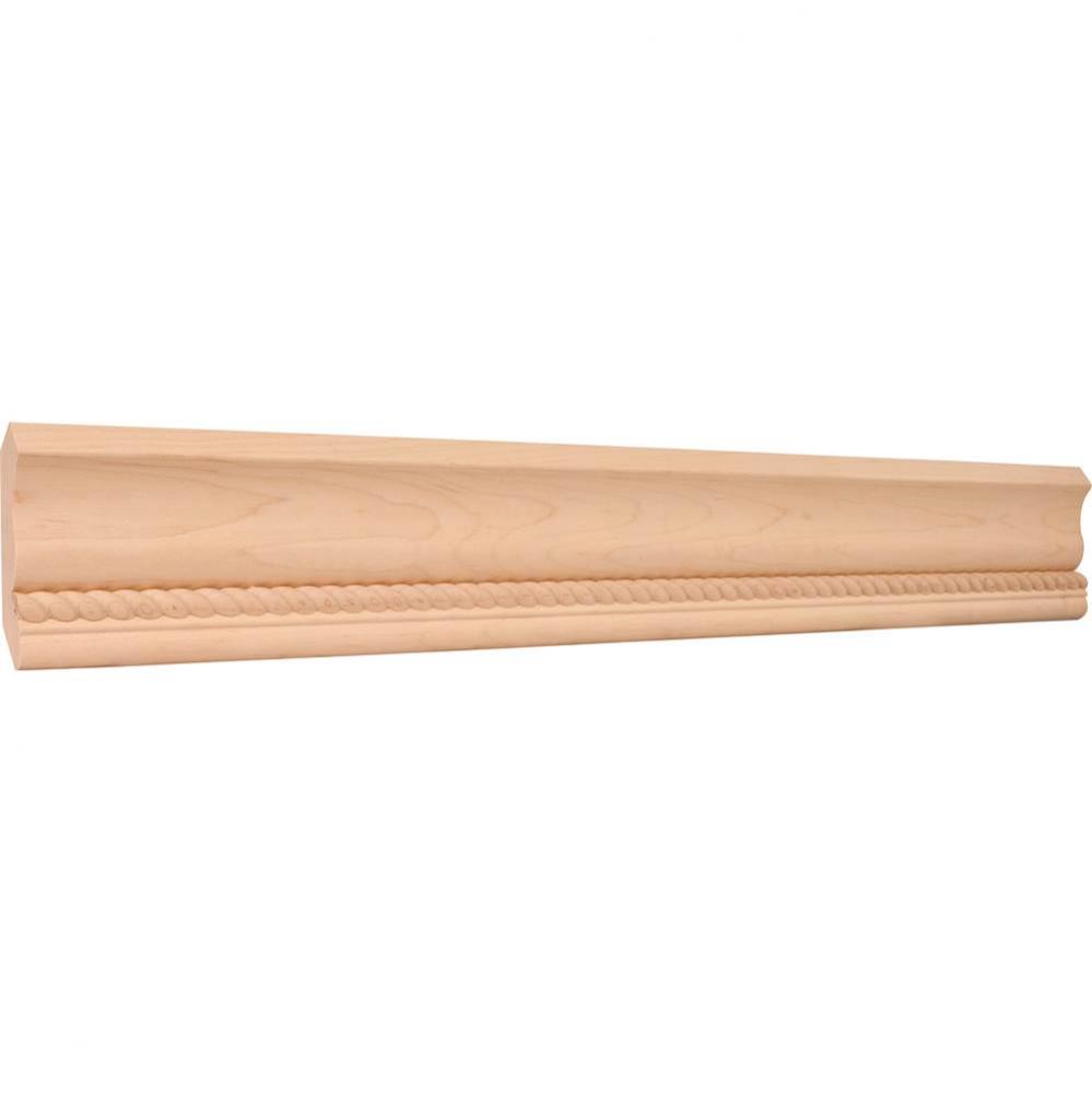 3/4'' D x 3-3/8'' H Alder Rope Crown Moulding