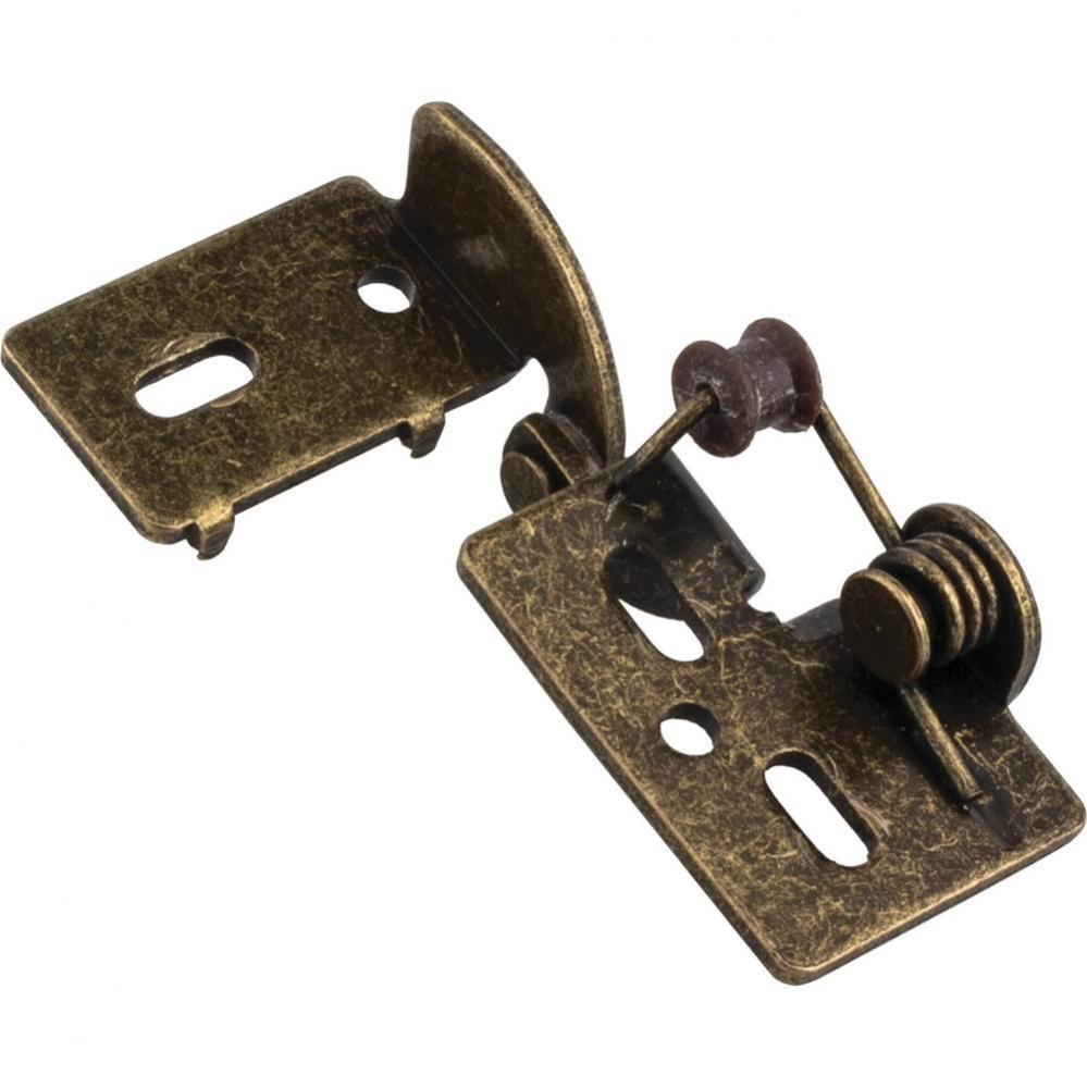 Knife Hinge  Antique Brass 3/8'' Inset