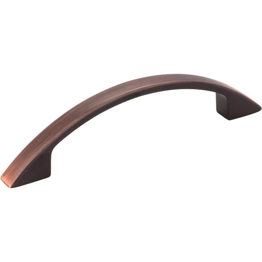 96 mm Center-to-Center Brushed Oil Rubbed Bronze Arched Somerset Cabinet Pull