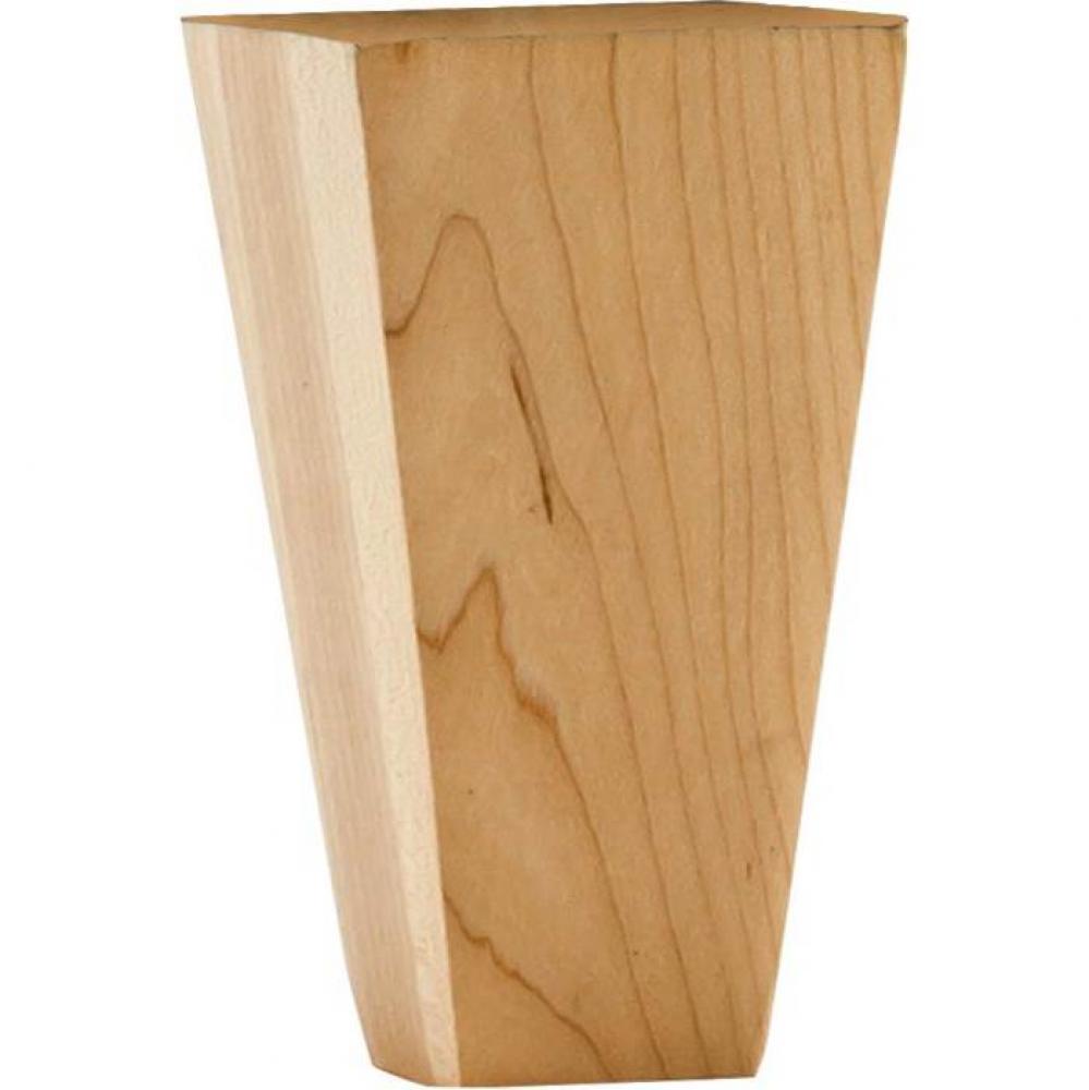 2-1/4'' W x 2-1/4'' D x 4-1/2'' H Hard Maple Square Tapered Shaker B