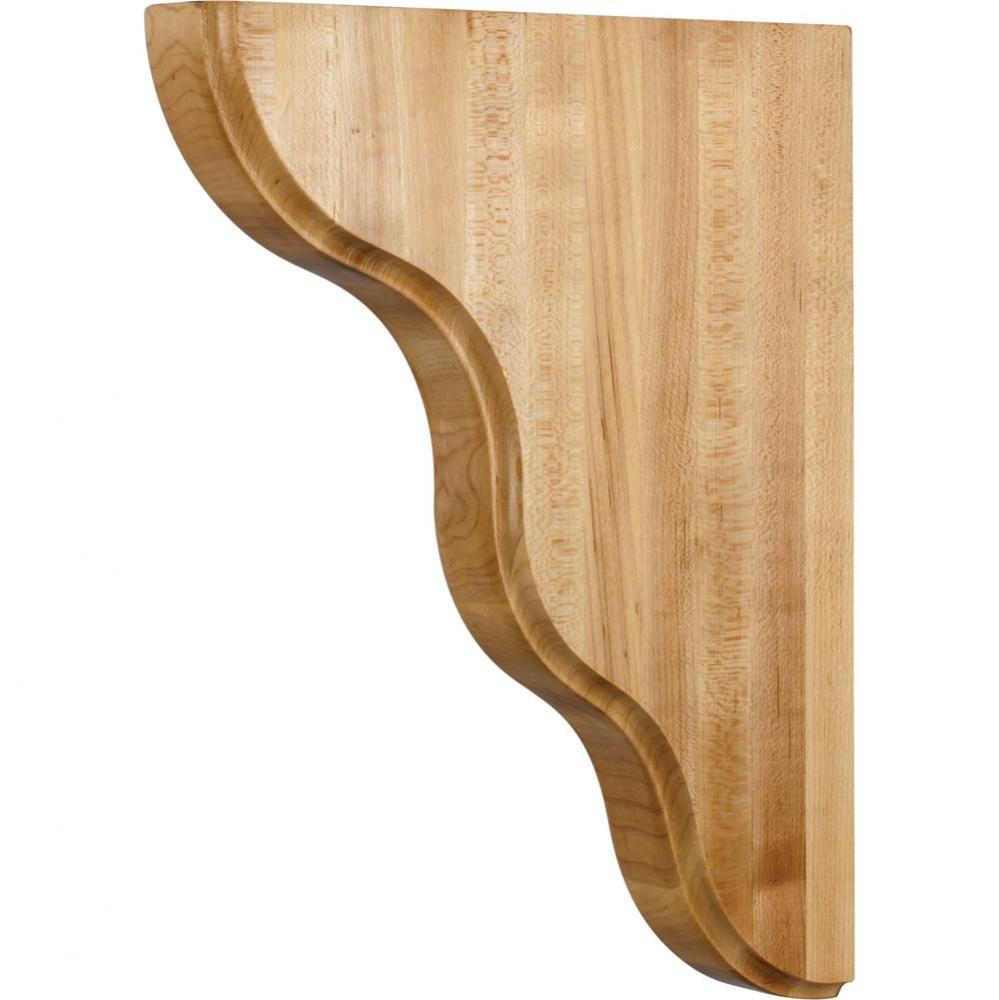 1-3/4'' W x 10-1/2'' D x 13-1/8'' H Maple Smooth Contour Corbel