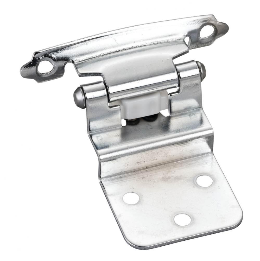 Traditional 3/8'' Inset Hinge with Semi-Concealed Frame Wing - Polished Chrome