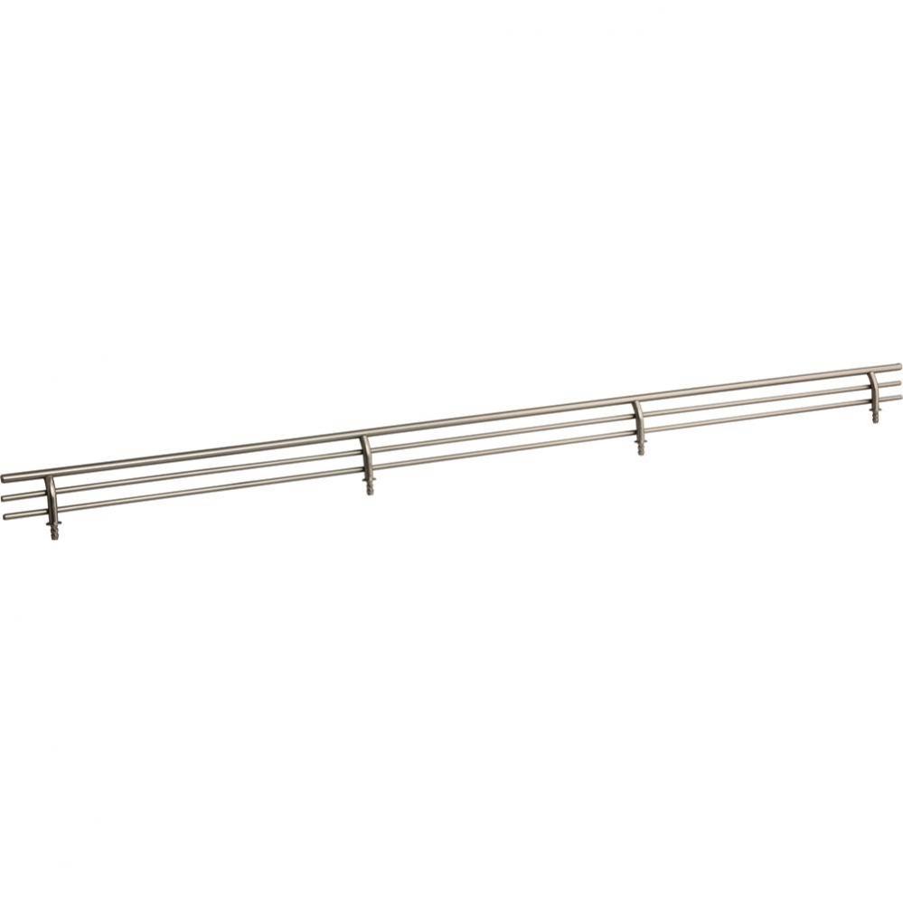 29'' Wide Satin Nickel Wire Shoe Fence for Shelving