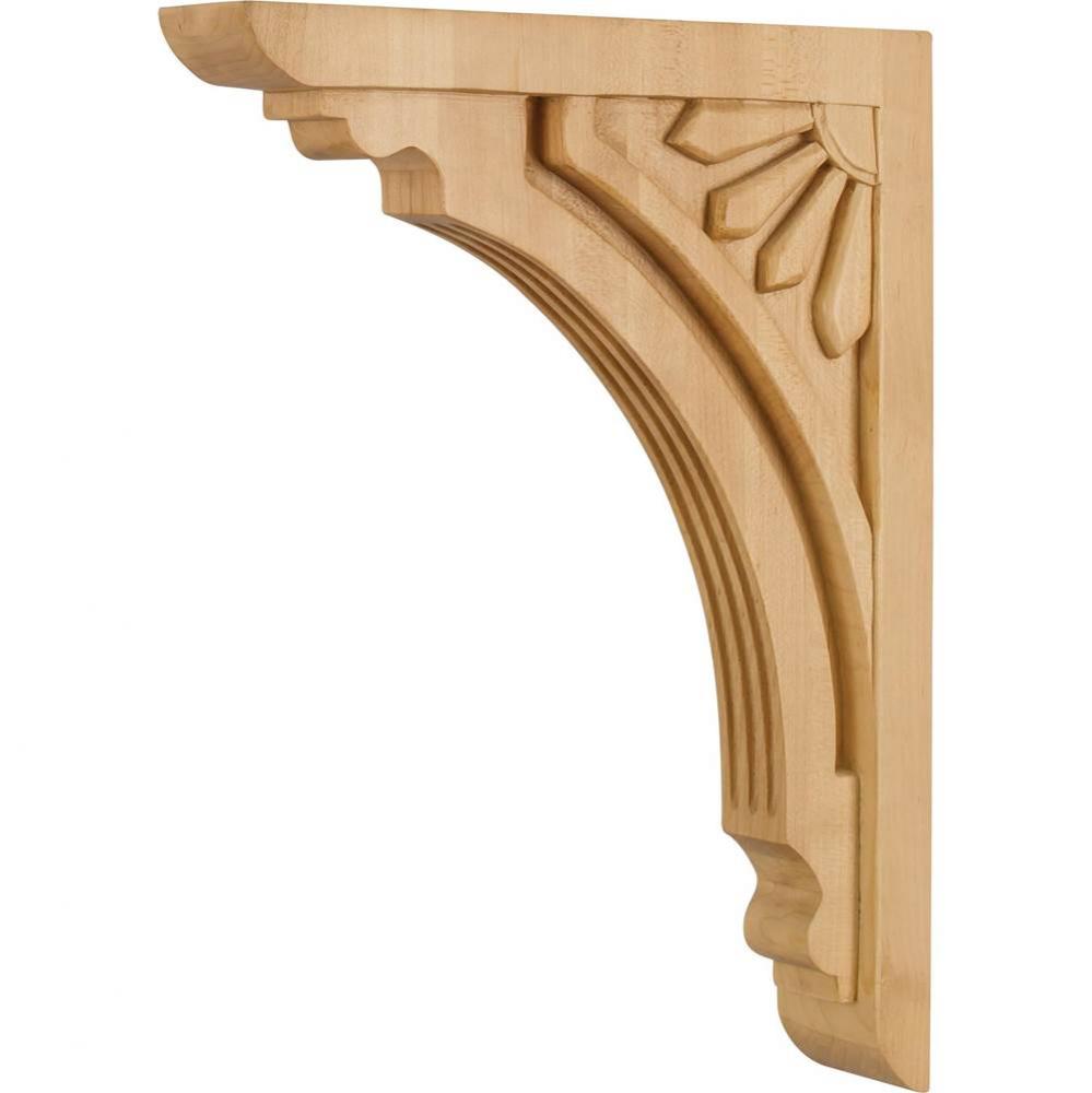 2'' W x 10-11/16'' D x 14'' H Alder Art Deco Corbel