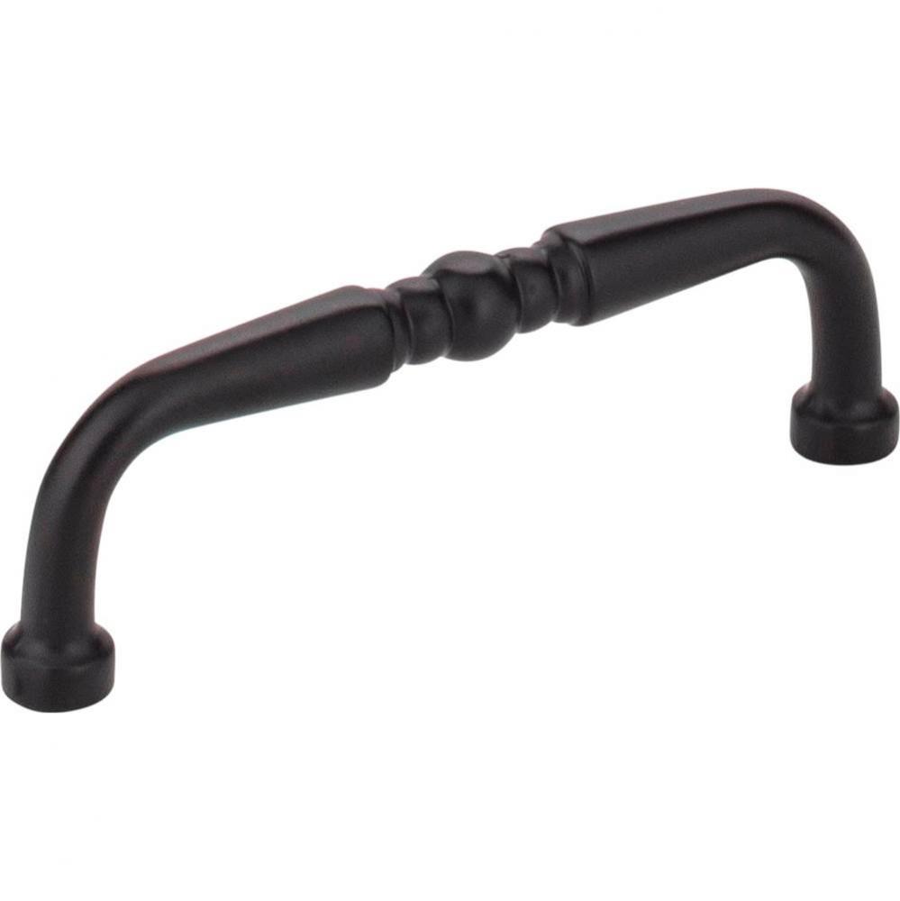 3'' Center-to-Center Matte Black Madison Cabinet Pull