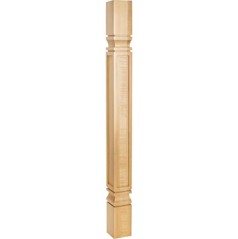 3-3/4'' W x 3-3/4'' D x 35-1/2'' H Maple Square Mission Post