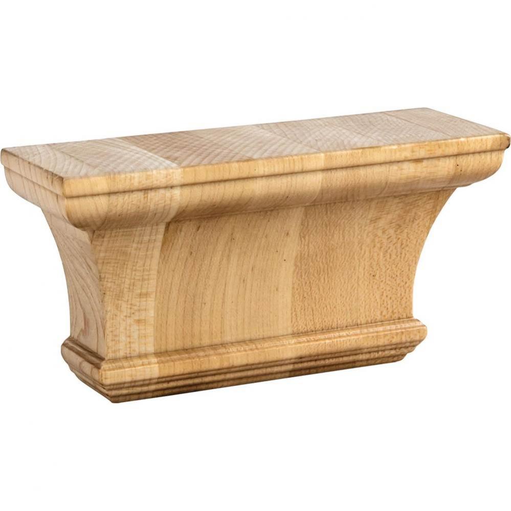 6'' W x 1-7/8'' D x 3'' H Maple Classic Pilaster Capital