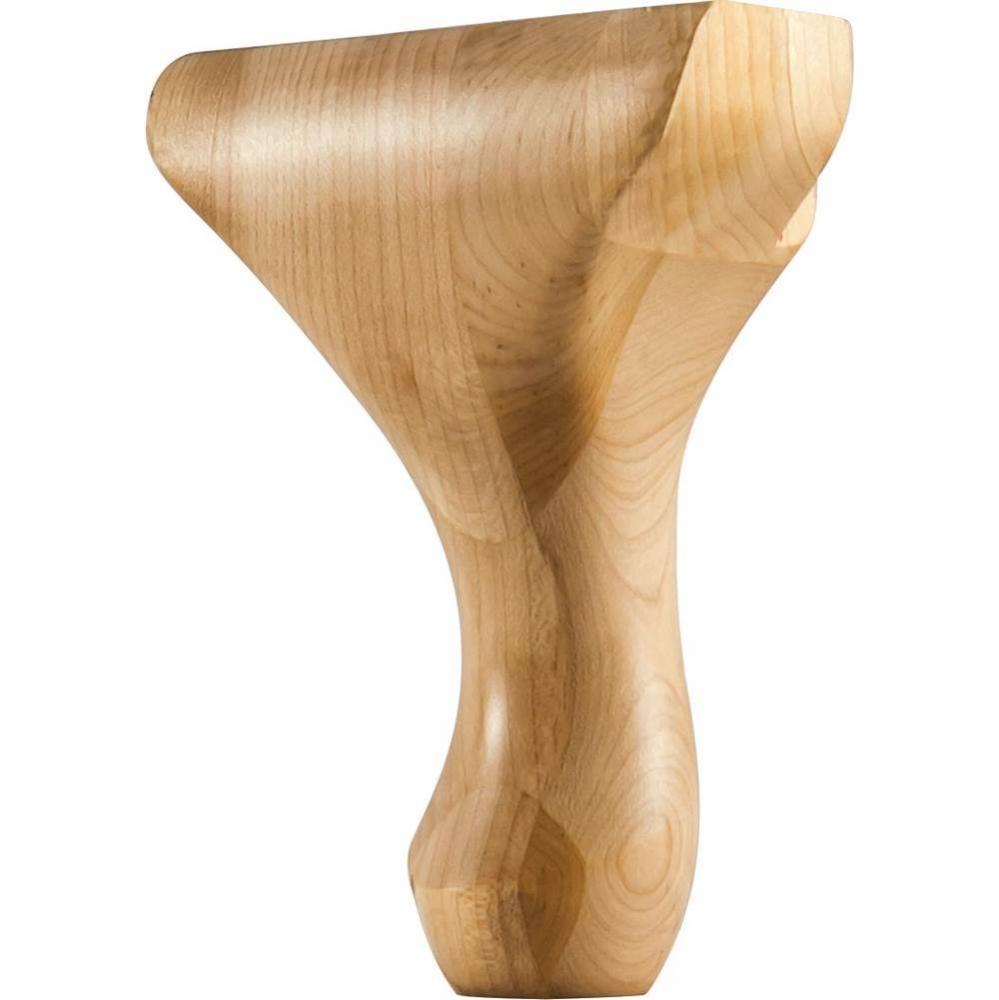 4-1/4'' W x 2-5/8'' D x 6'' H Maple Queen Anne Center Leg