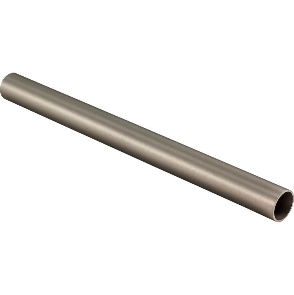 Satin Nickel 1-5/16'' Diameter  x 8'' Round Aluminum Closet Rod