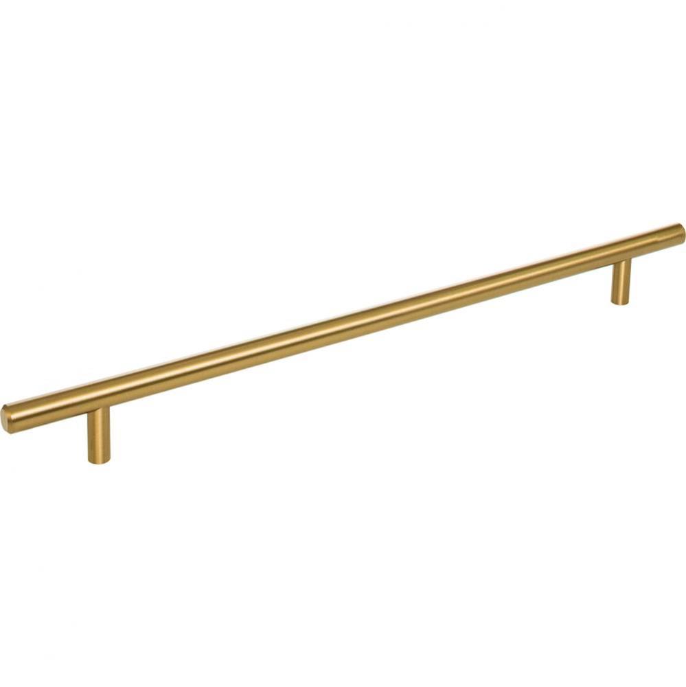 288 mm Center-to-Center Satin Bronze Naples Cabinet Bar Pull
