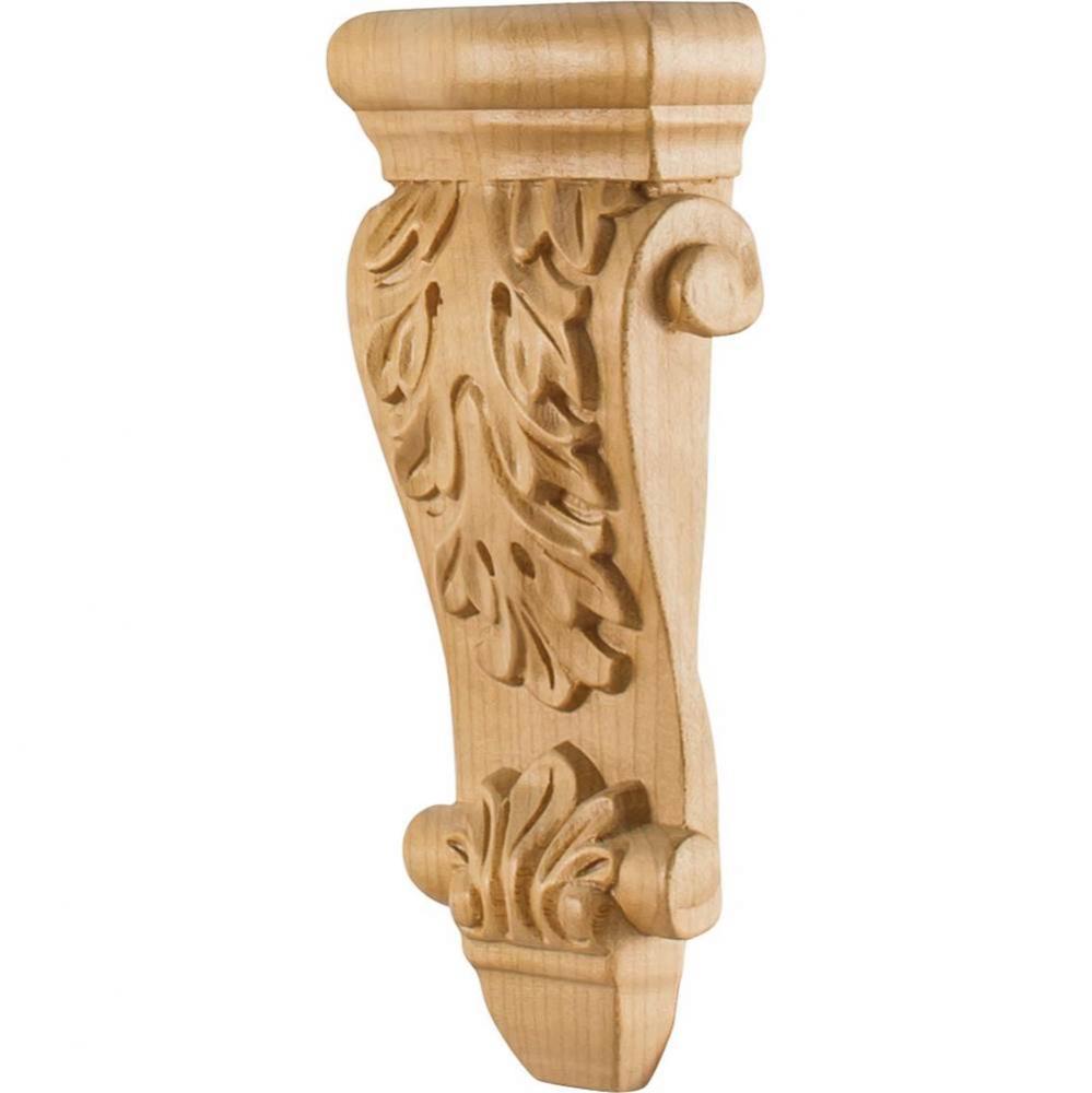 3-5/8'' W x 1-1/2'' D x 8'' H Alder Low-profile Acanthus Corbel