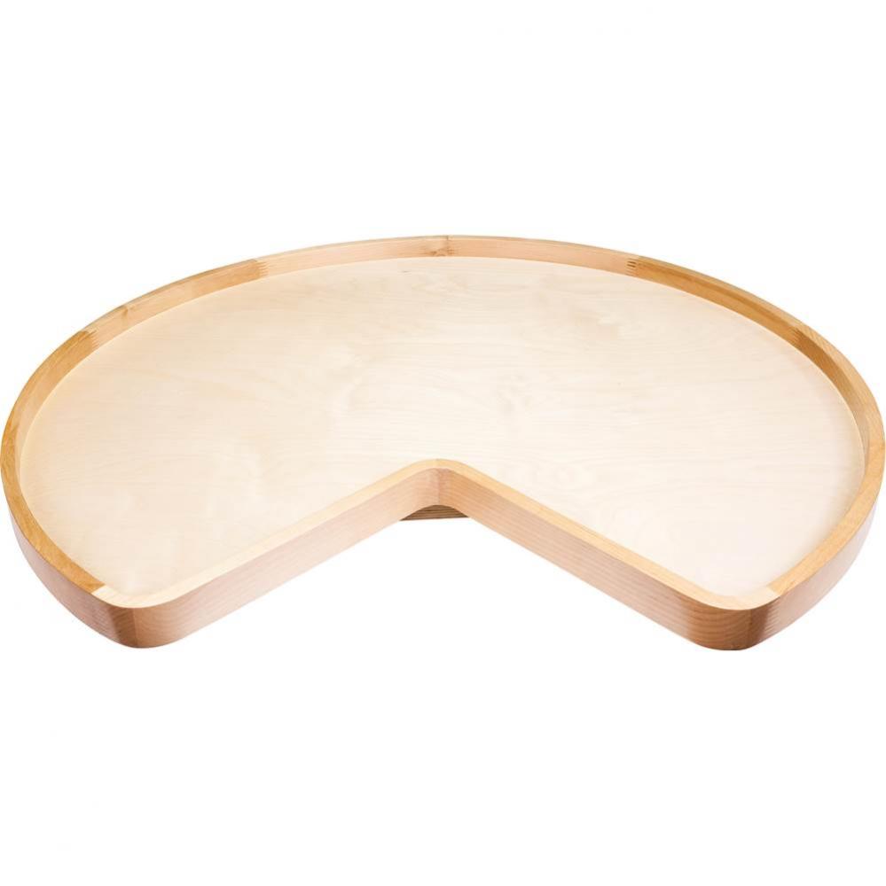 28'' Kidney Wood Lazy Susan Shelf with Swivel