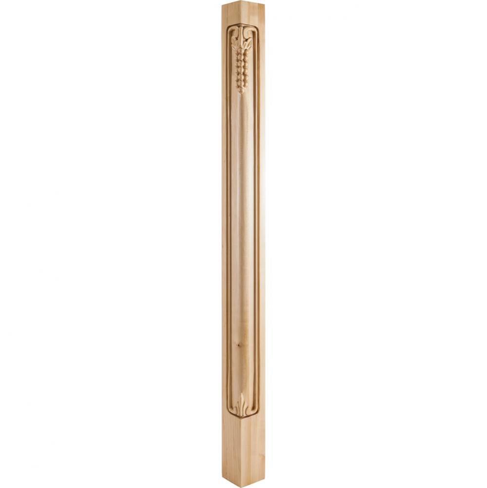 2-3/4'' W x 2-3/4'' D x 42'' H Rubberwood Grape Corner Post