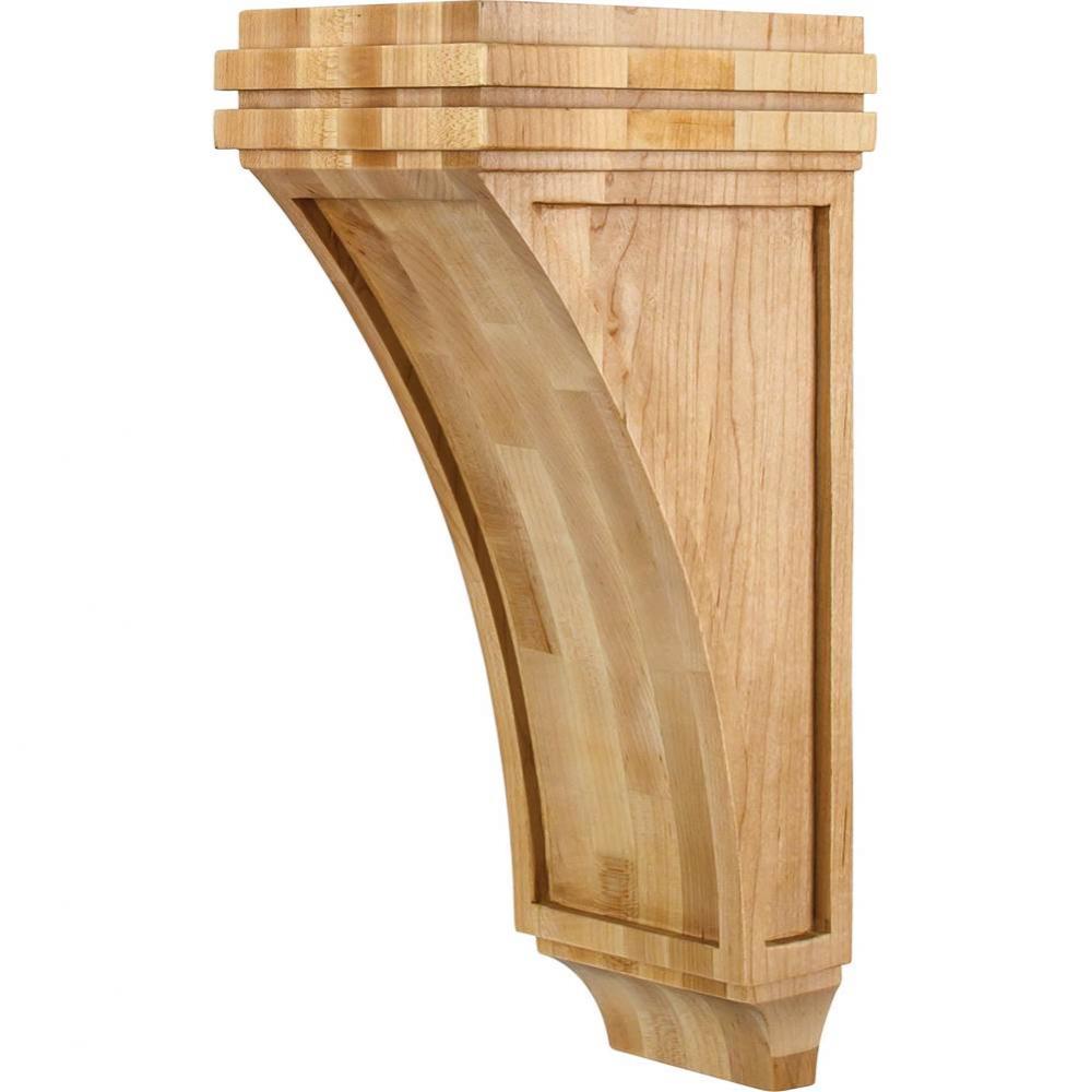 5'' W x 7'' D x 14'' H Rubberwood Mission Corbel