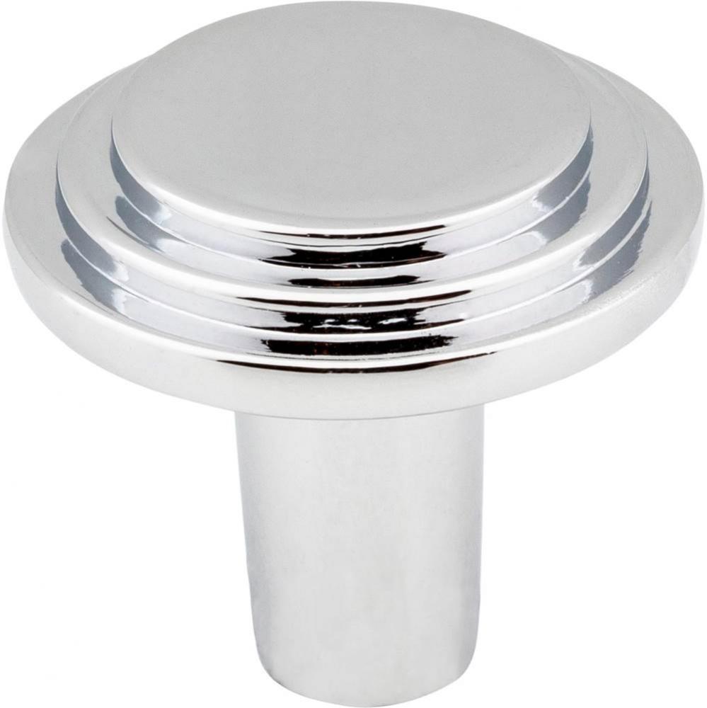 1-1/8'' Diameter Polished Chrome Round Calloway Cabinet Knob